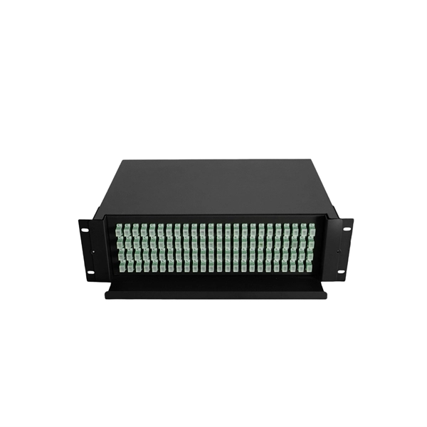 How to set up a dual-port network panel with fiber optic cable 