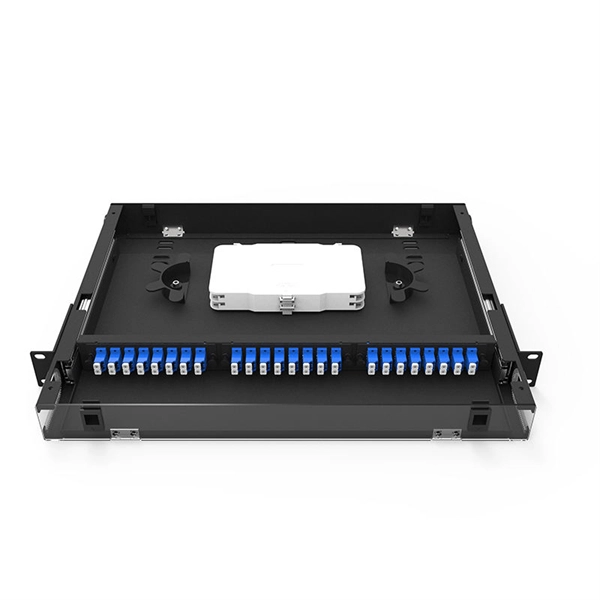 How many cables are needed to connect the terminal box to the fiber optic cable 