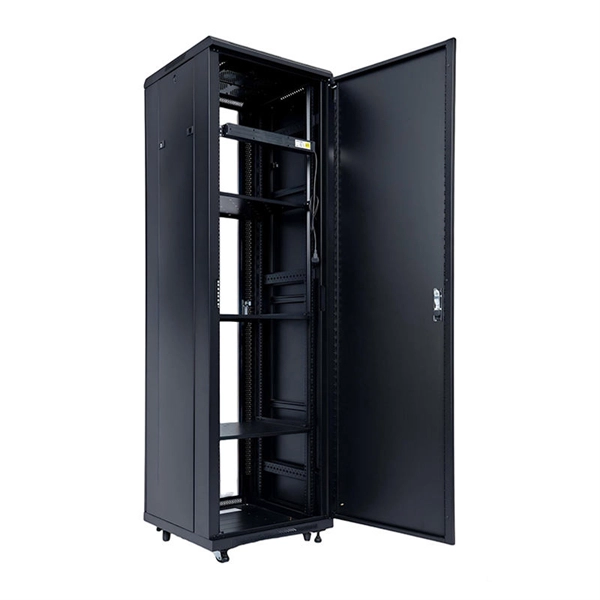 Is it okay to install lights in a network server rack 